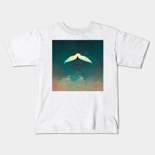 Flying Mustache - AI design Kids T-Shirt